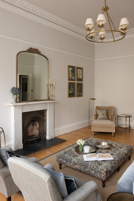 Georgian Flat, New Town, Edinburgh klassisk-vardagsrum
