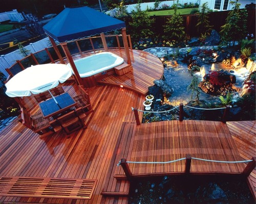 hot tub deck