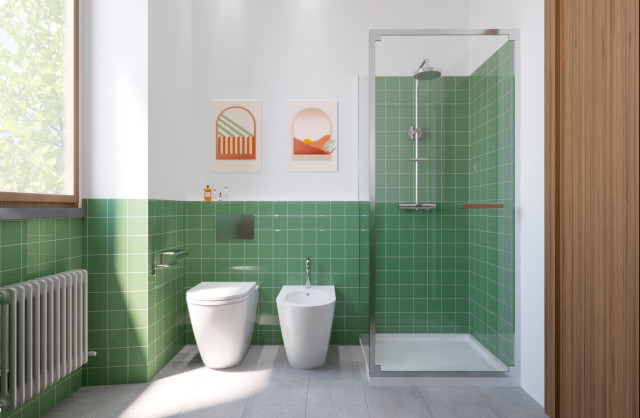 Green Bathroom minimalistisch-badezimmer