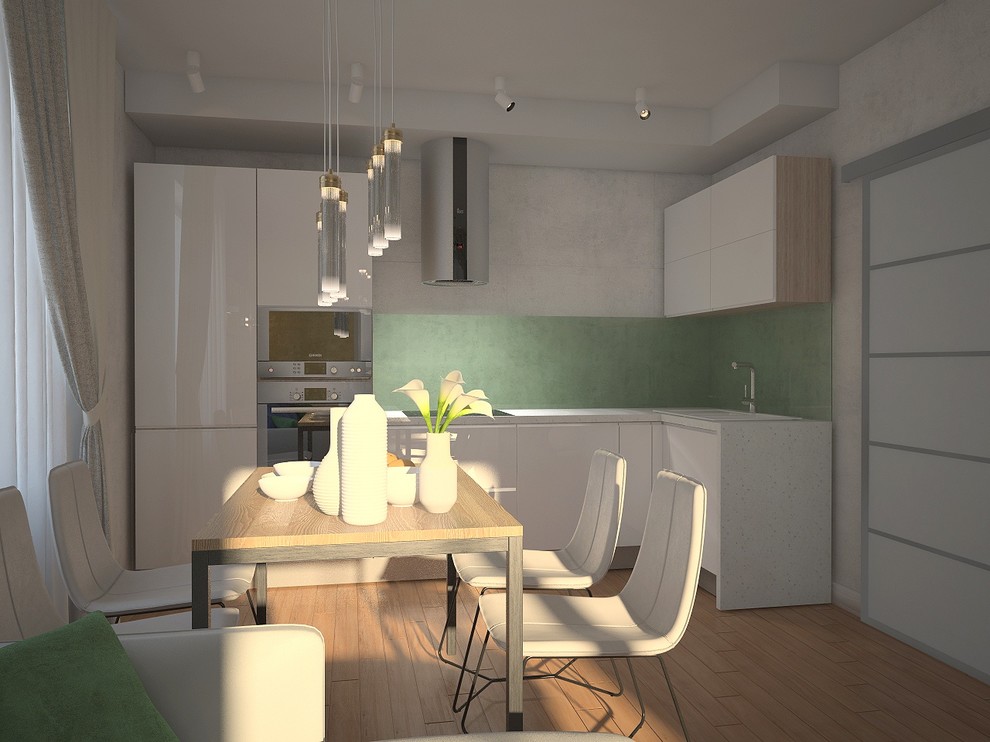 Проект 2-х комнатной квартиры в современном стиле