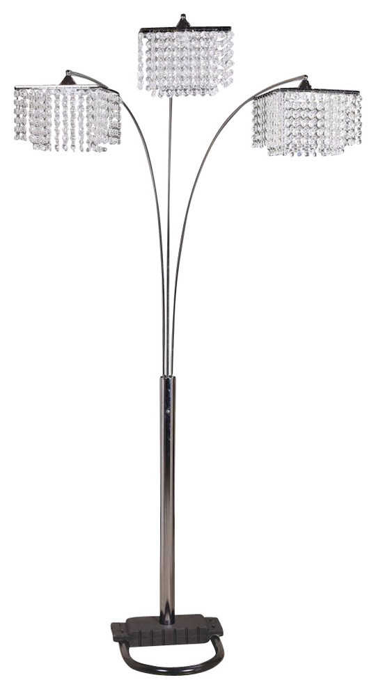 Arched Floor Lamp Silver - Target 1