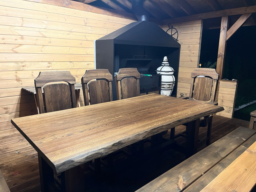 Обеденный стол из массива натурального дерева дуб стол на заказ