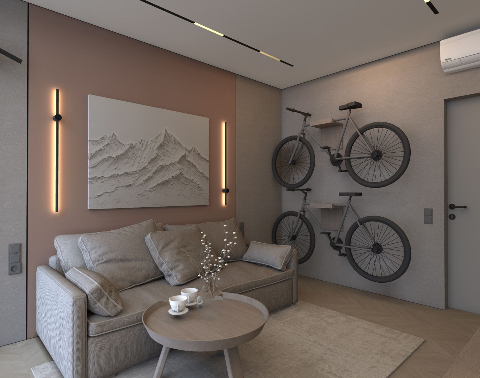 Проект двухкомнатной квартиры в г. Зеленоградске