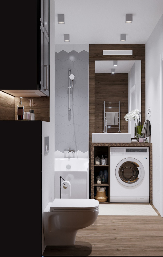 Современный интерьер с элементами лофта в г.Оренбург