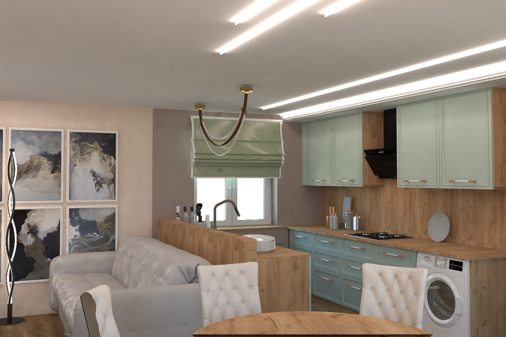 просто кухня-студия