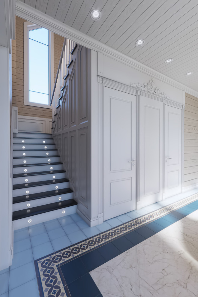 Загородный дом из клееного бруса со вторым светом