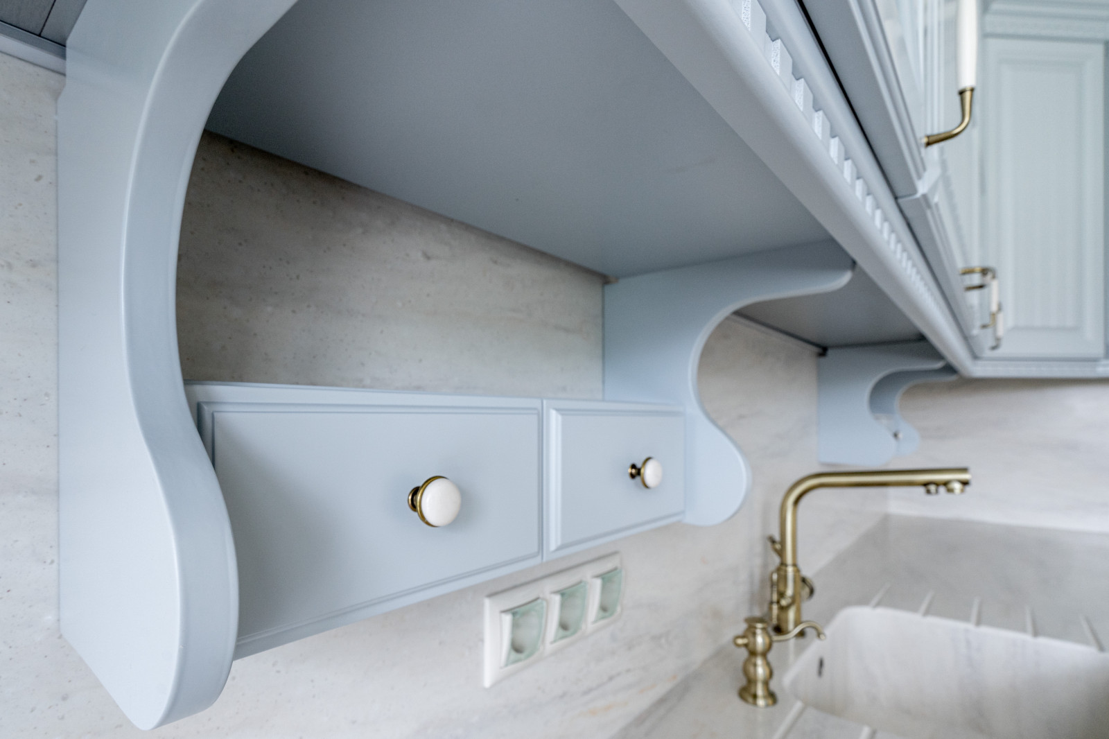 Кухня Прованс из массива бука