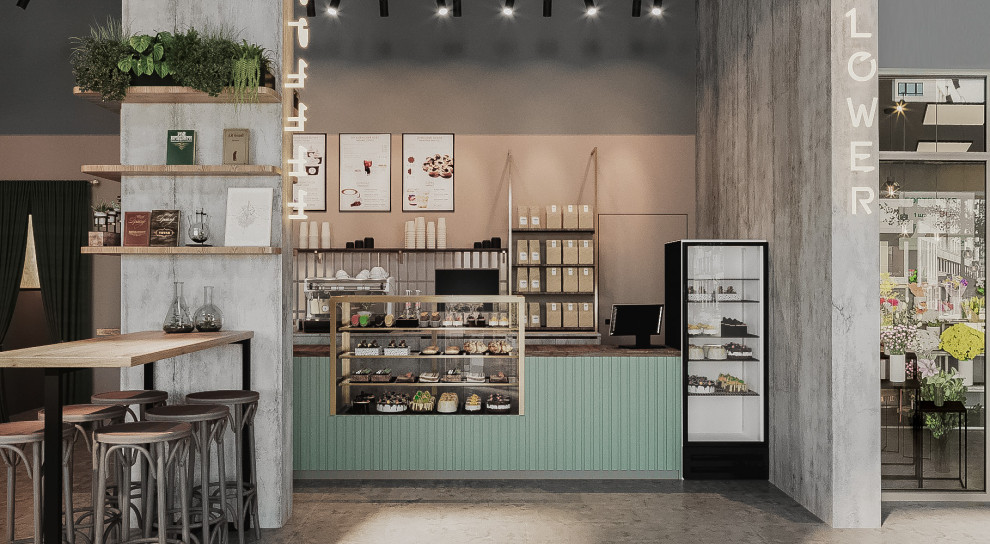 Проект кофейни-кондитерской, совмещённой с цветочным магазином