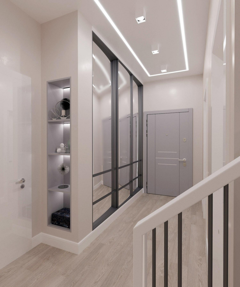 Дом 140кв.м. для взрослой пары в современном стиле с элеменами хай-тек