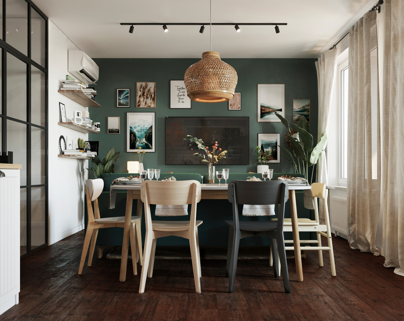 60,4 кв.м. Двухкомнатная квартира в стиле экосканди,ЖК Русский авангард ,Воронеж