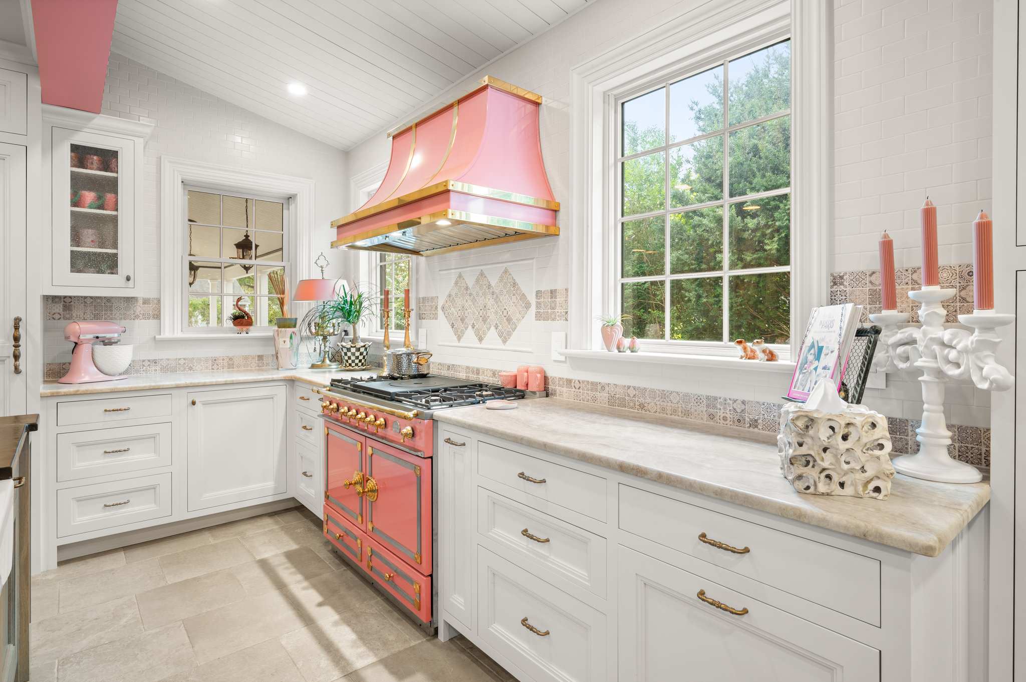 Pretty in Pink Kitchen Before & After