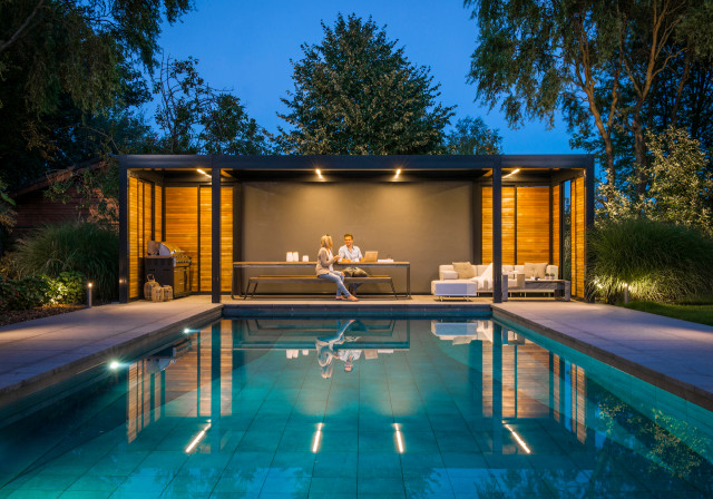RENSON Das ORGINAL Lamellendach contemporary-pool