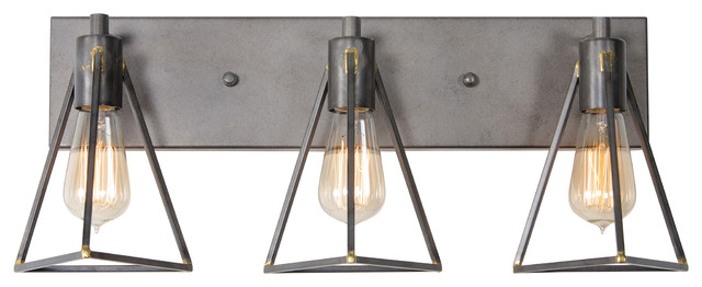 Bathroom Vanity Lights Industrial trini bath fixture - industrial - bathroom vanity lighting - Bathroom Vanity Lights Industrial trini bath fixture - industrial - bathroom vanity lighting -