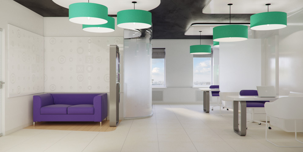 Дизайн-проект офиса B2B компании Мегафон, г.Пермь