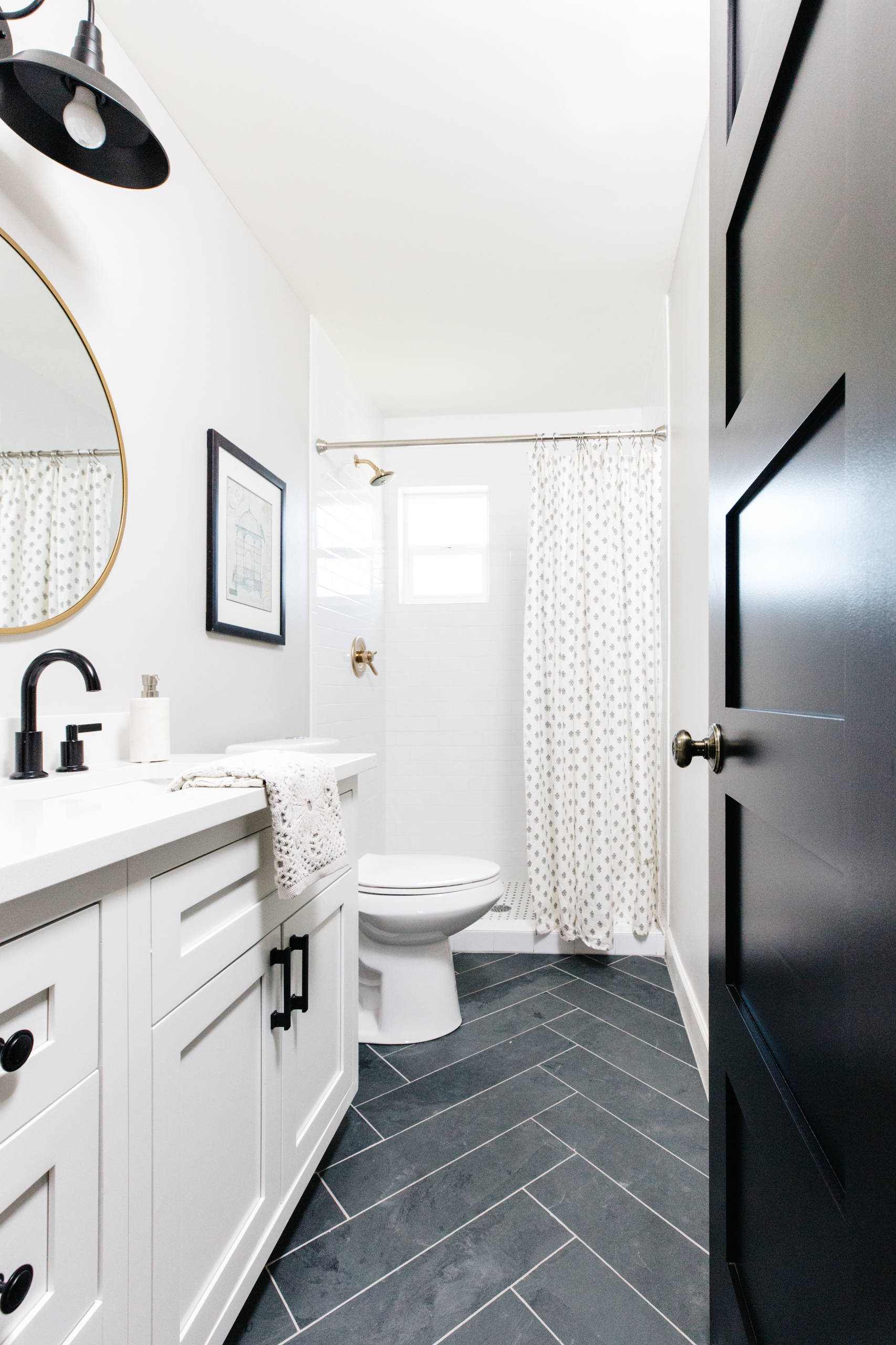 Bathroom Design With Grey Slate Floor | Floor Roma