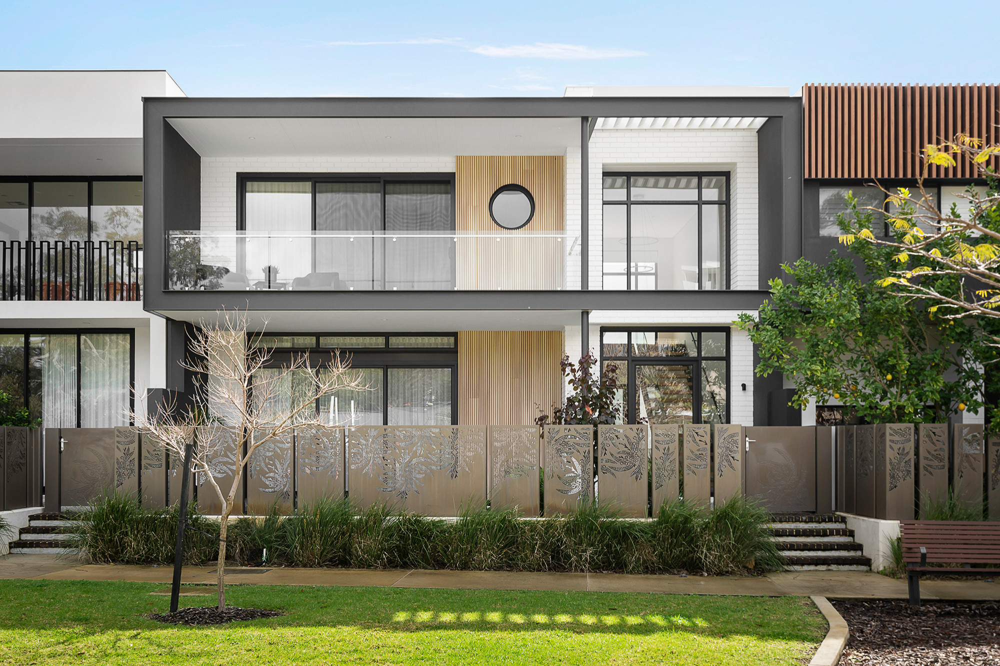 Example of a minimalist exterior home design in Perth
