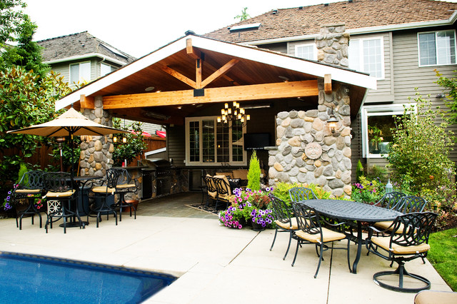 Outdoor Living Craftsman  Patio  Seattle by McCarthy 