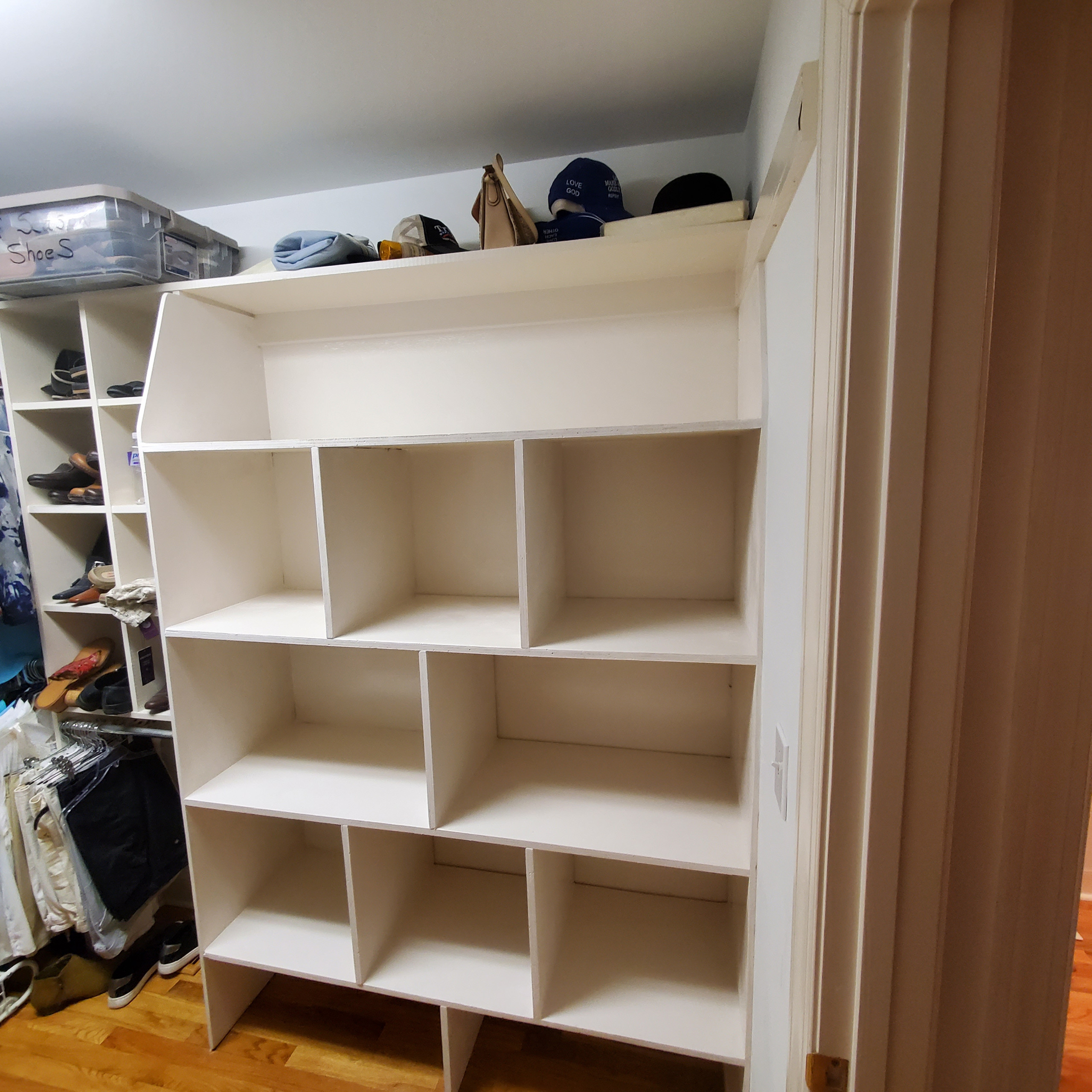 Bathroom to a walk-in closet