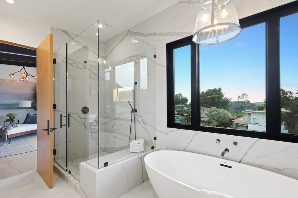 Brentwood Modern Bathroom Los Angeles by SB Interior Design Houzz