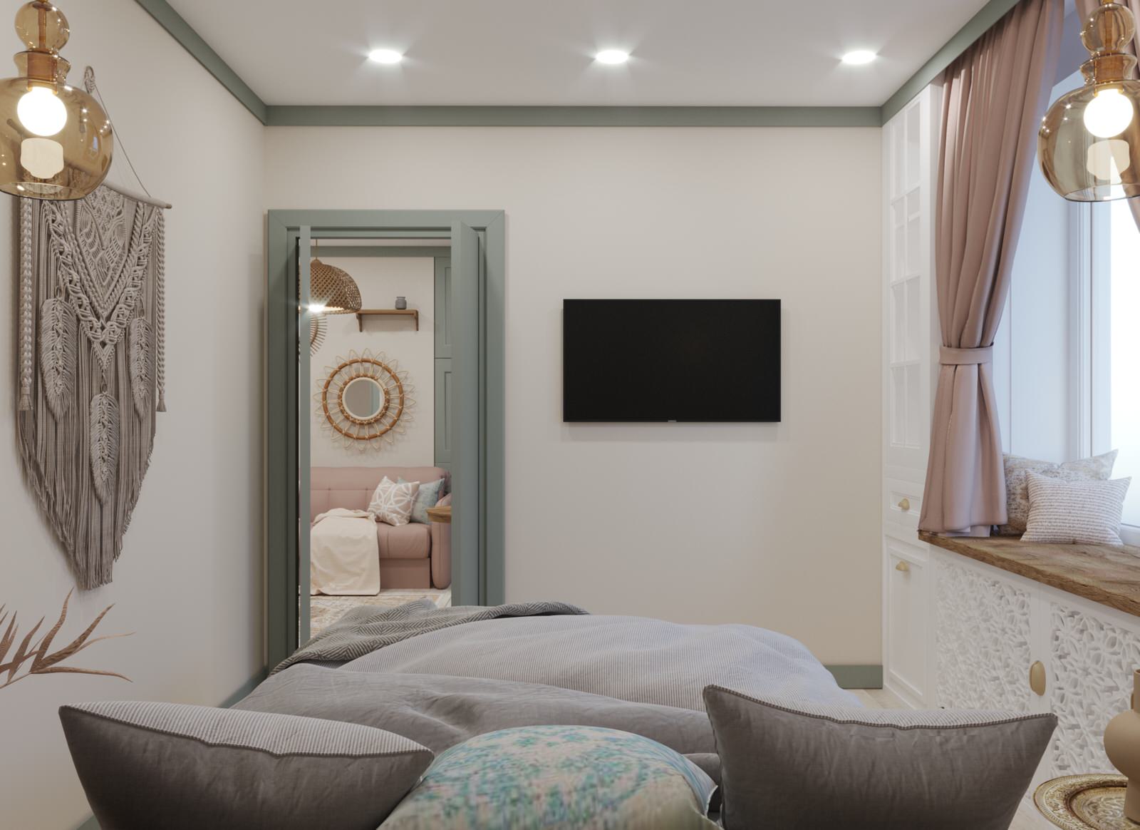 Однокомнатная квартира в стиле Бохо