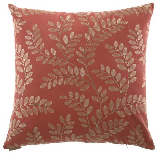 Sangla Paprika Feather Down Decorative Throw Pillow, 24x24