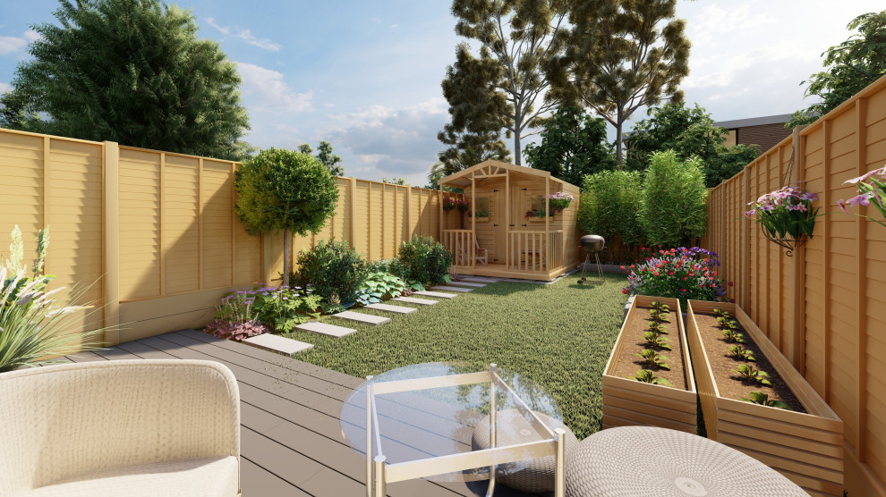 Дизайн заднего дворика в Ирландии