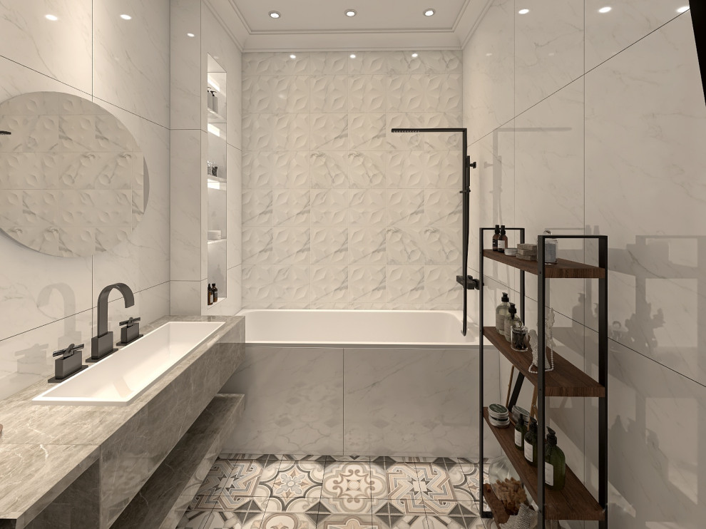 Светлая ванная