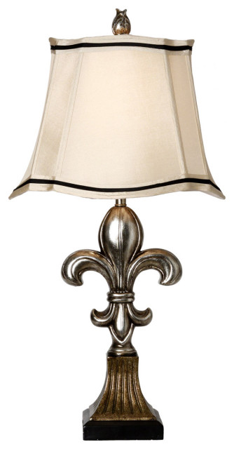 Signature 1 Light Table Lamp, Comono Silver