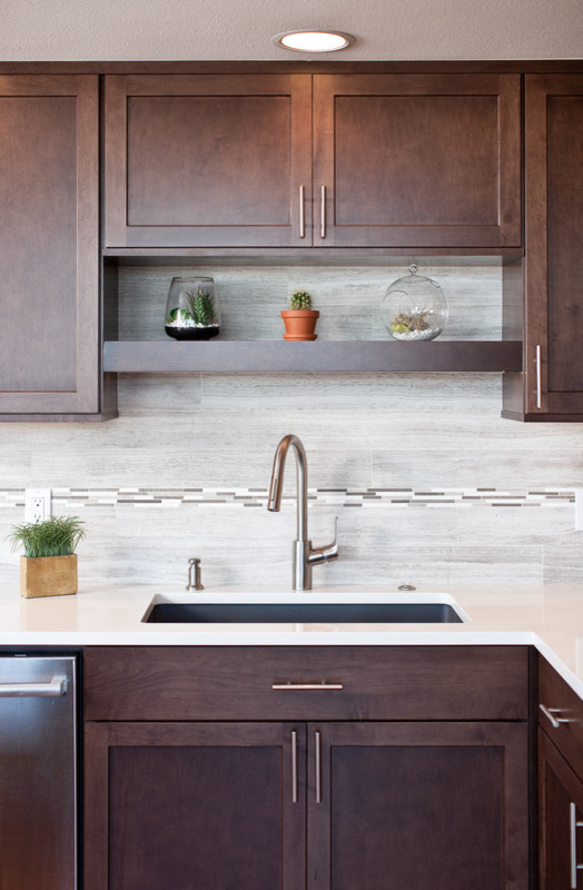 Inspiration for a transitional home design remodel in Seattle