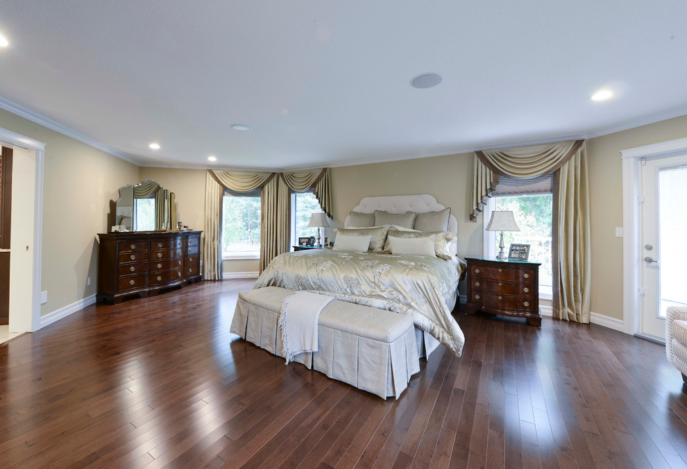 Design ideas for a traditional bedroom in Edmonton.