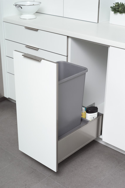 Stainless Steel Roll Out Trash Bin Cabinet From Dura Supreme