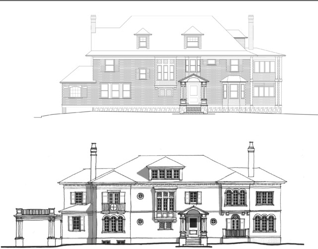 Summit, New Jersey Méditerranéen New York par Clawson Architects