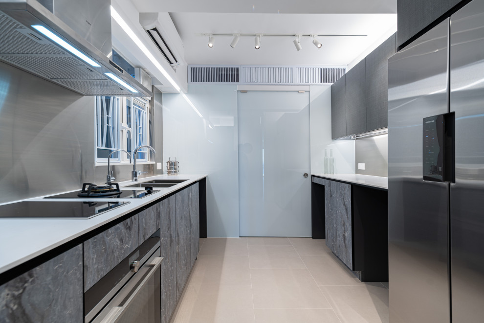 Design ideas for a contemporary kitchen in Hong Kong.