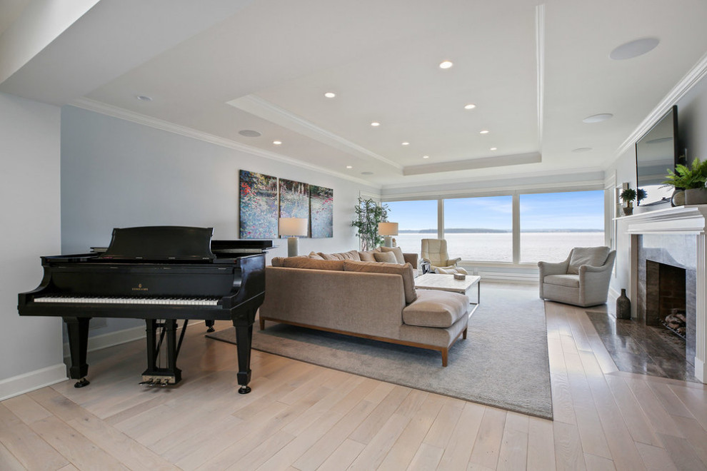 Home design - transitional home design idea in Seattle