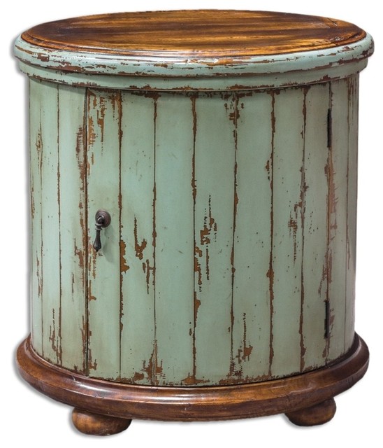 Uttermost Axelle Wooden Drum Accent Table Farmhouse Side Tables Uttermost Axelle Wooden Drum Accent Table Farmhouse Side Tables And End By Gwg