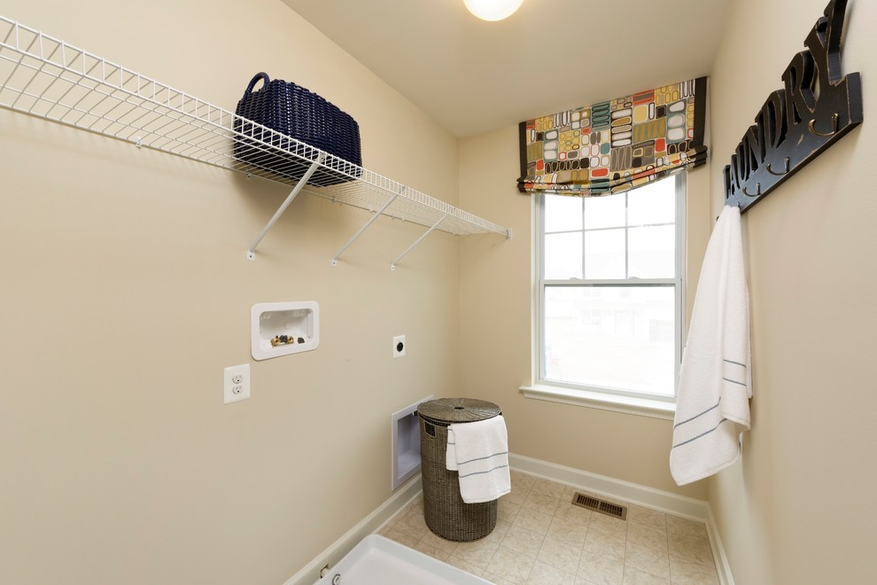 Inspiration for a transitional laundry room remodel in Baltimore