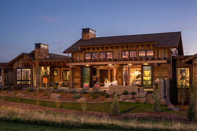 Gordon Residence rustik-fasad