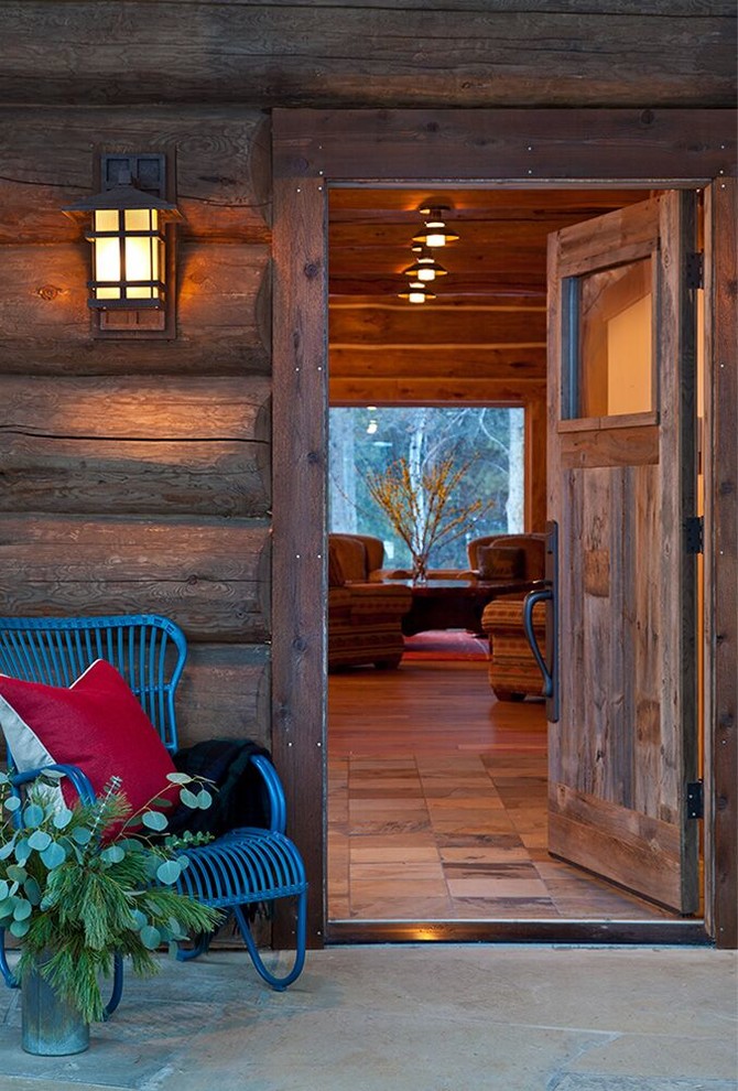 Inspiration for a country entryway in Other.
