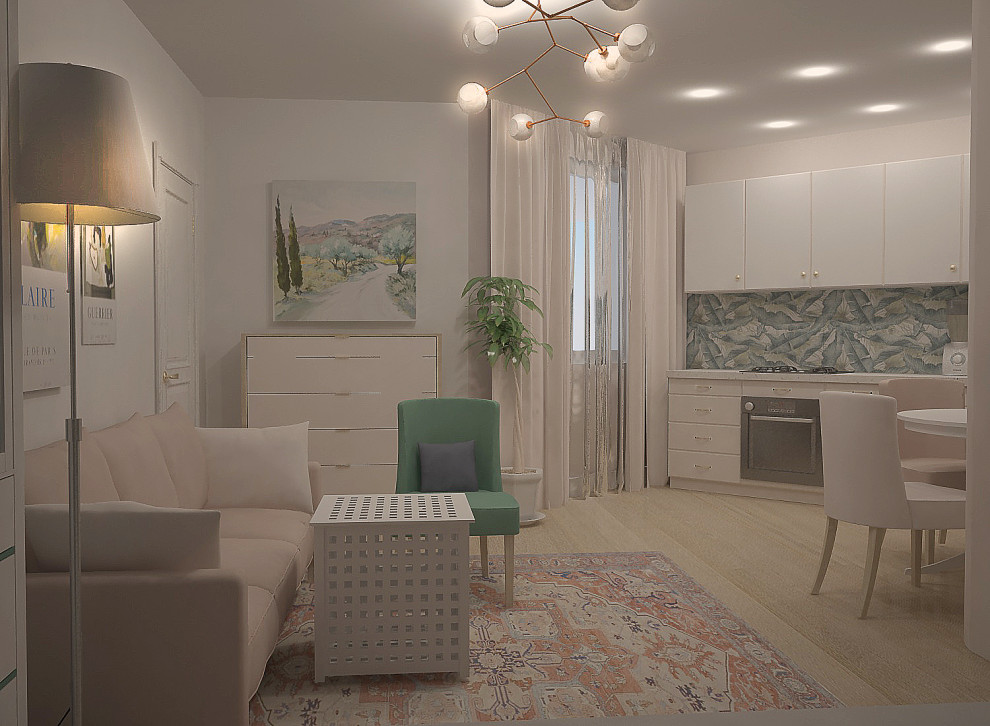 Квартира с интересной планировкой.