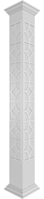 Craftsman Classic Square Non-Tapered Atlas Fretwork Column, 8