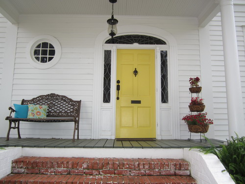 painted front door yellow painted front door yellow