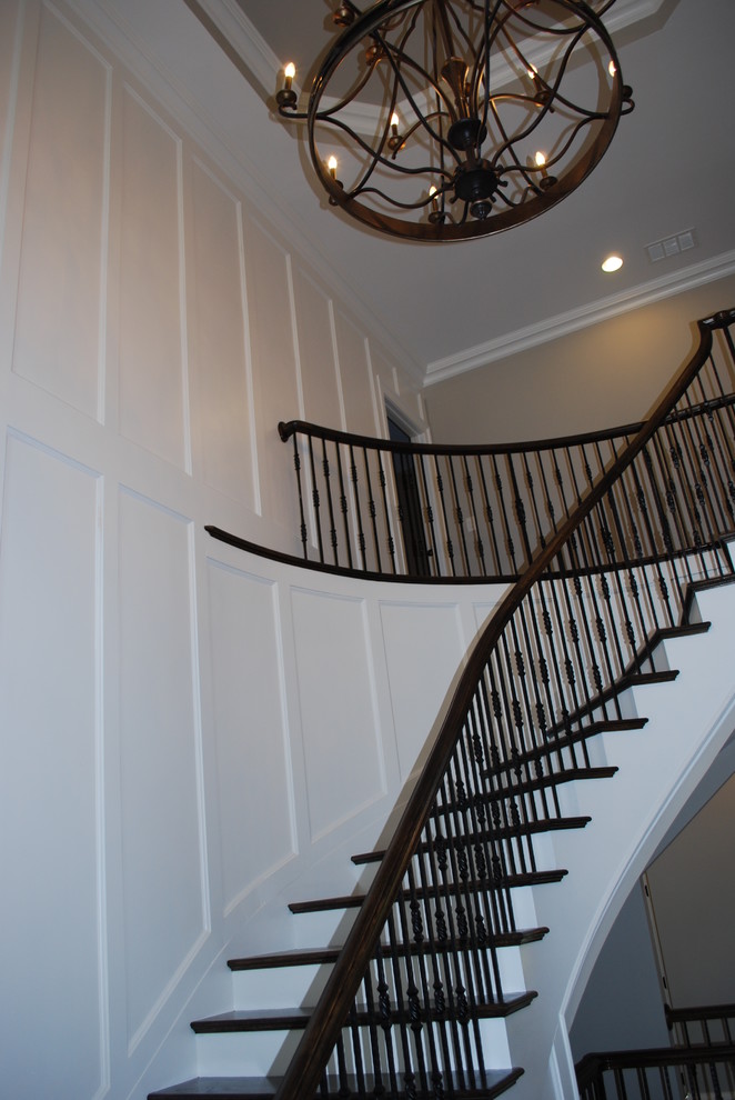 Inspiration for a transitional staircase in Atlanta.