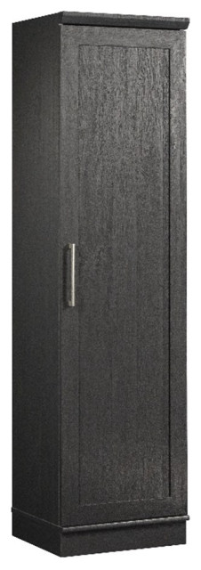 Sauder Homeplus Engineered Wood Single Door Pantry in Raven Oak Finish