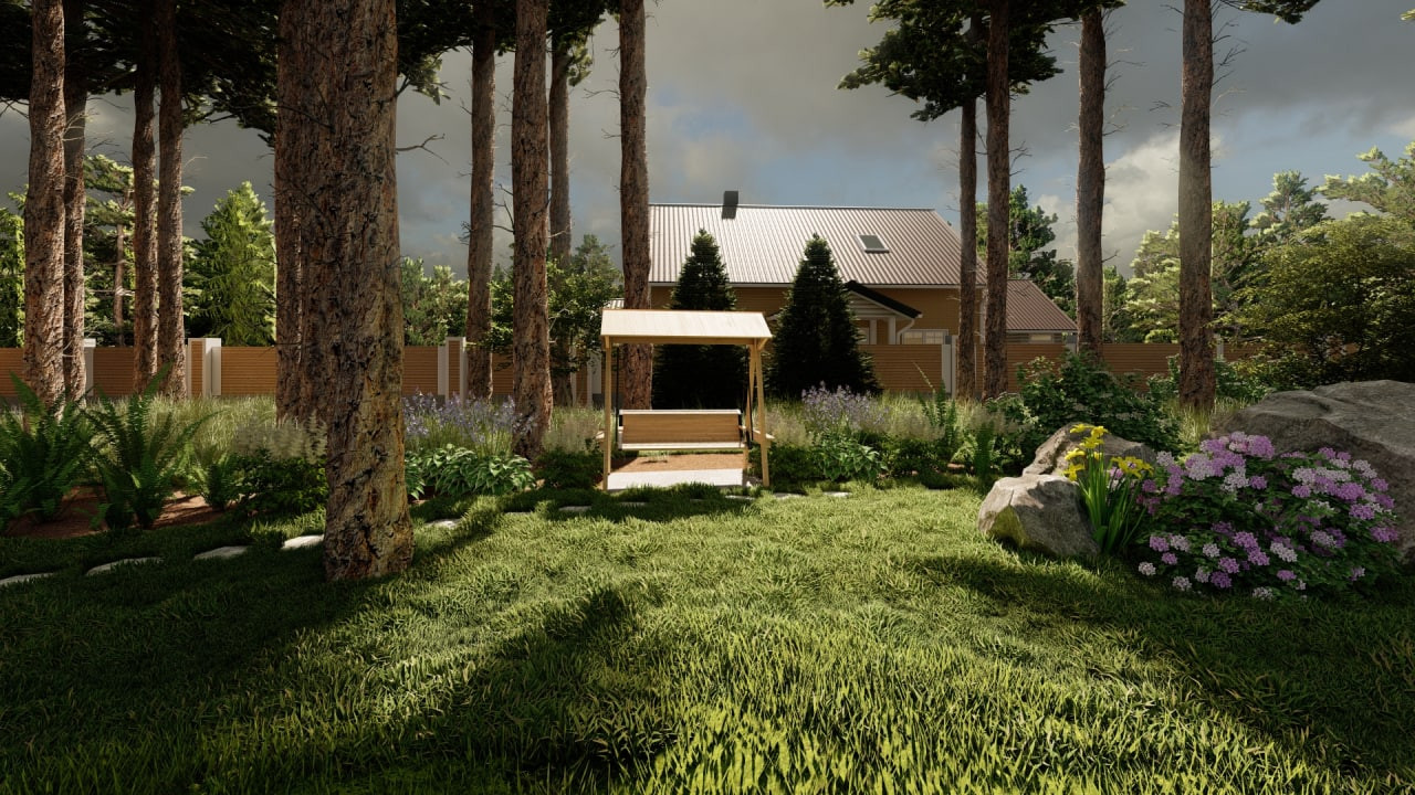 Проект сада Лесная жемчужина