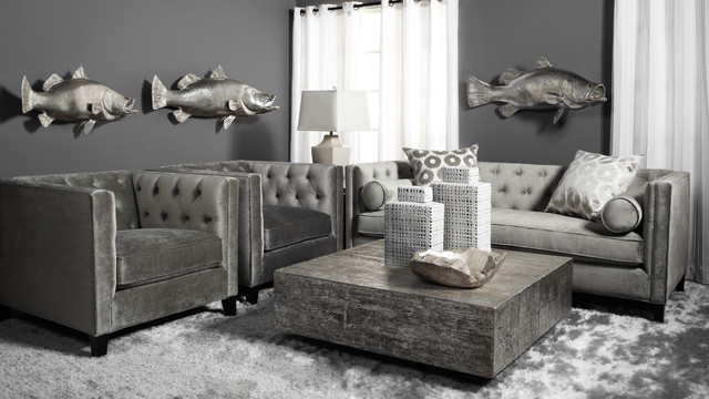 Grey Is The New Neutral Contemporary Living Room Los