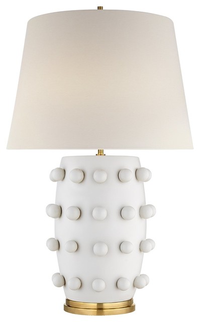 Visual Comfort Lighting Kelly Wearstler Linden Medium Lamp Plaster White Visual Comfort Lighting Kelly Wearstler Linden Medium Lamp Plaster White