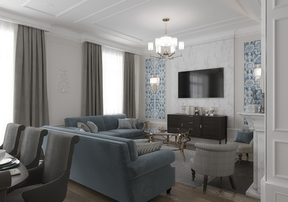 Гостиная современная классика