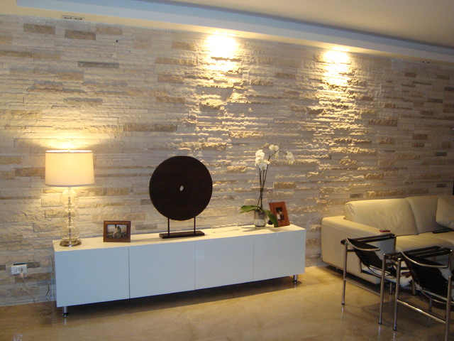 modern wall covering - contemporary - living room - other -
