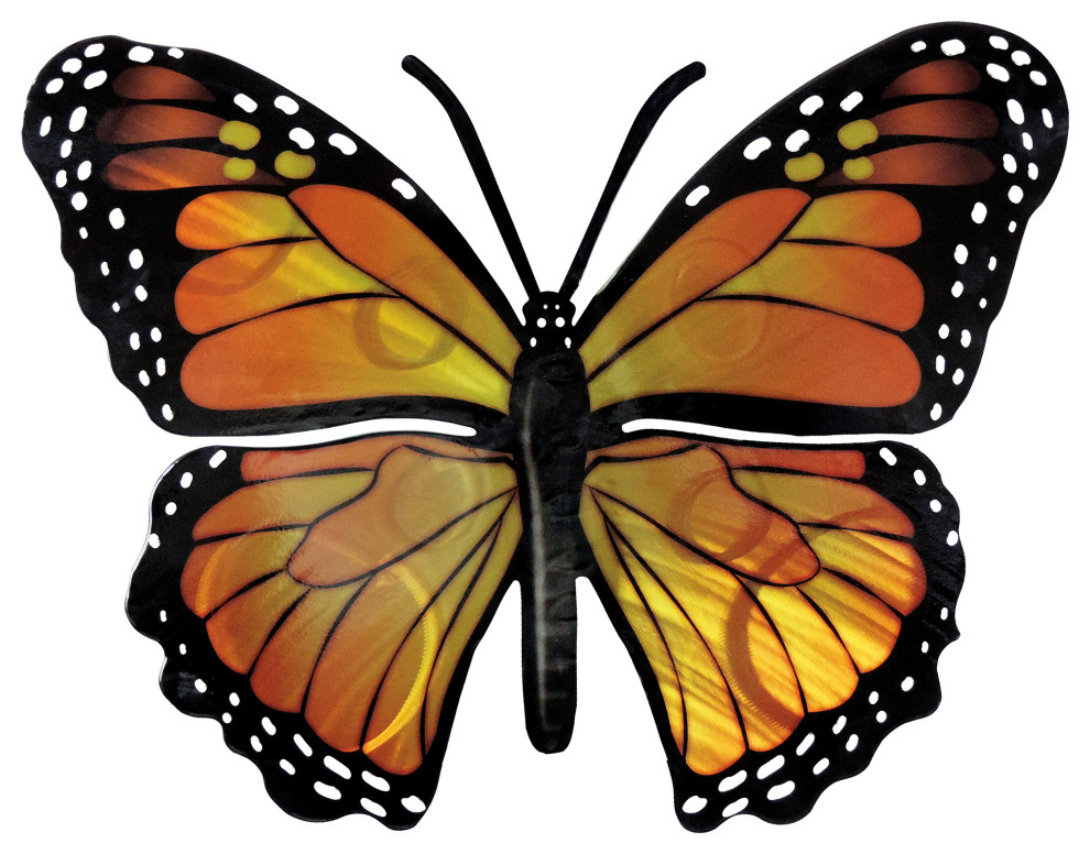 Monarch Medium Butterfly Wall Art - Contemporary - Metal Wall Art - by