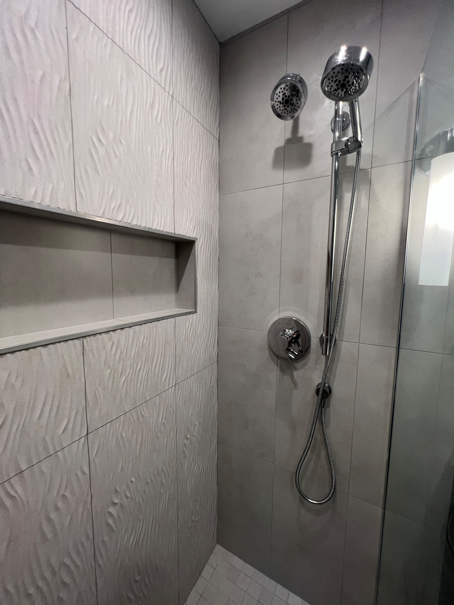 Master bath shower after